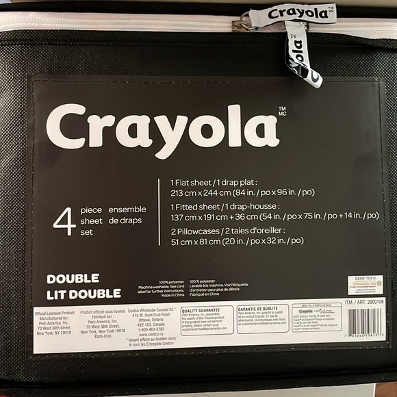 Brand new still in packaging Crayola 4 piece sheet set - Picture 3 of 3